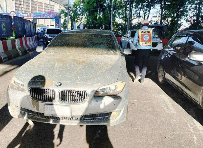 BMW accident Pink Line