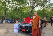 Controversy Erupts Over Thai Monk Accepting Donated BMW Luxury Car BMW monk