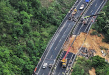 Death Toll Jumps to at Least 48 as a Search Continues in Southern China Highway Collapse