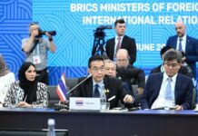 Opinion: Is Thailand Joining BRICS a Disaster? Foreign minister Maris Sangiampongsa delivers a statement during the BRICS Ministers of Foreign Affairs/International Relations Meeting in Nizhny Novgorod, Russia on June 11, 2024. Photo: Ministry of Foreign Affairs / Facebook