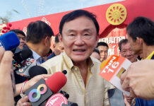 Opinion: Thaksin Returns to Public Limelight and Politics Former Prime Minister Thaksin Shinawatra gives an interview to a group of reporters at an ordination ceremony in Pathum Thani province on June 8, 2024