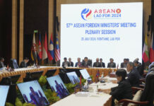 Myanmar Violence, South China Sea Tensions Are Top Issues as Southeast Asian Diplomats Meet in Laos Laos