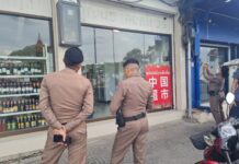 Opinion: Why More Thais Are Becoming Anxious About the Rise of China Police officers inspect a Chinese supermarket in Nakhon Ratchasima province on July 25, 2024.