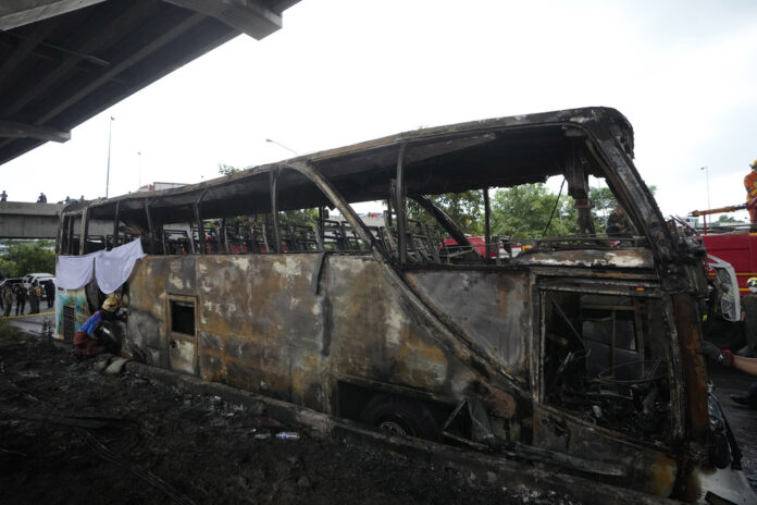 Thailand Bus Fire bus fire