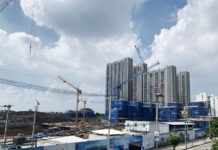 Thai Officers To Sue Chinese-Funded Project for Defying Construction Ban Sign construction
