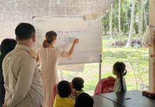 Illegal Myanmar School Uncovered in Thailand Coconut Plantation school