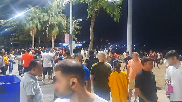 uzbek pattaya3 Uzbek groups clash on Pattaya beach, startling tourists in late-night brawl on November 6, 2024.