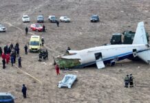 Azerbaijani Airliner Crashes in Kazakhstan, Killing 38 With 29 Survivors