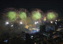 The World Welcomes 2025 with Light Shows, Embraces and Ice Plunges