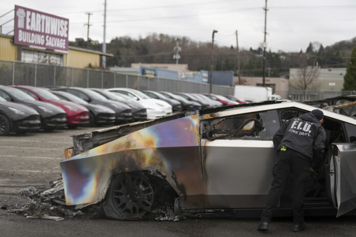 Tesla Cybertruck Fire Tesla