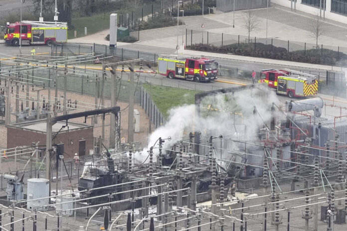 Britain London Fire Heathrow