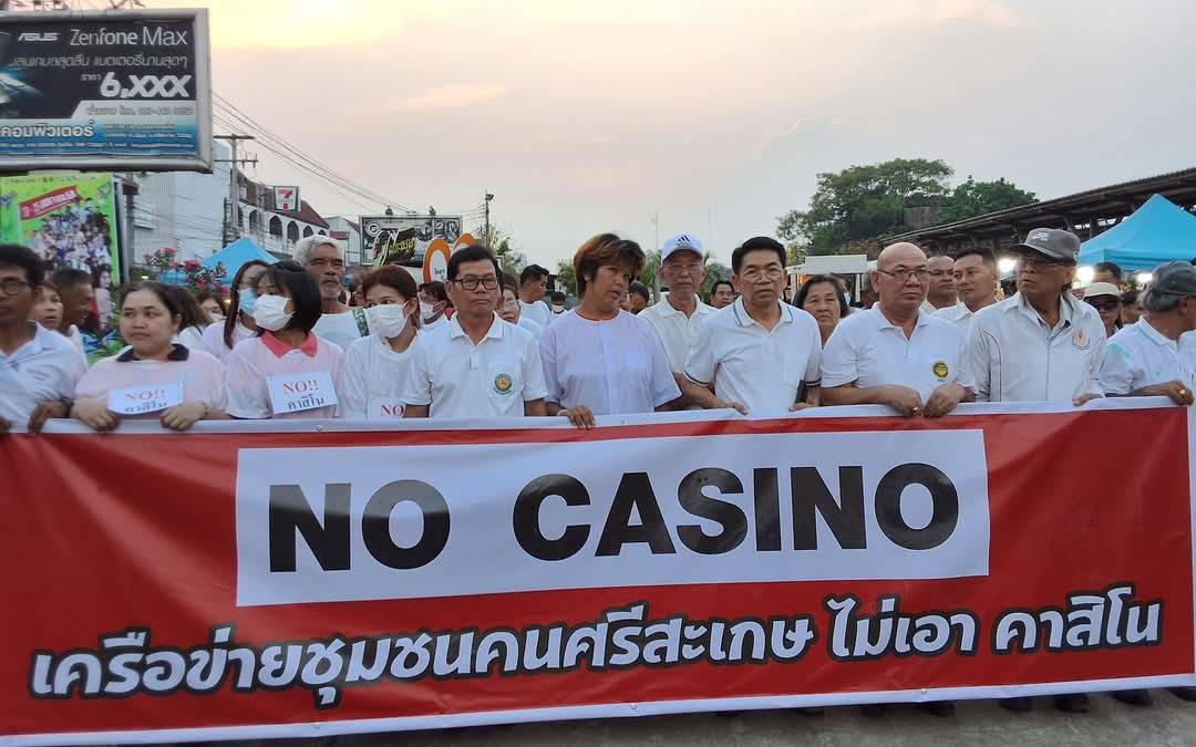 protest casino