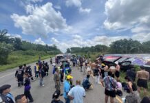 Tour Bus Skids off Road en Route to Koh Samui; Foreigners Injured Tour Bus