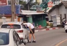 Tourist Slaps Driver, Rams Van in Phuket Road Rage