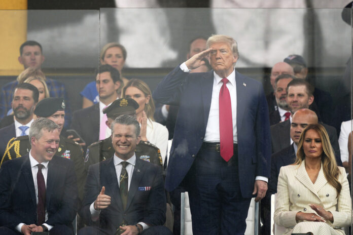 APTOPIX Trump Military Parade