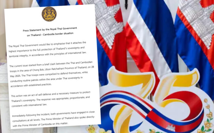 statement thai govt