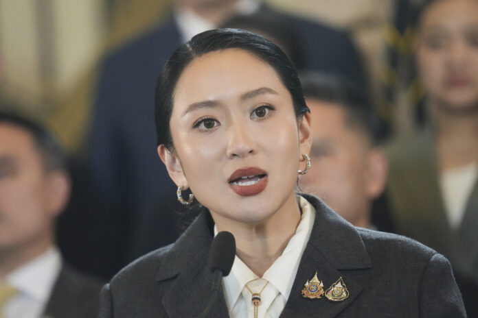 Thailand Politics Paetongtarn