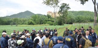 International Police Inspect Thai-Cambodia Border Scam Operations