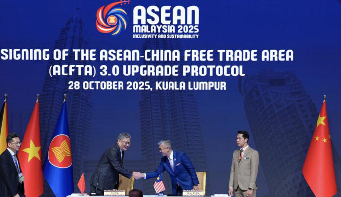 MALAYSIA-KUALA LUMPUR-CHINA-ASEAN-FTA 3.0-UPGRADE PROTOCOL-SIGNING