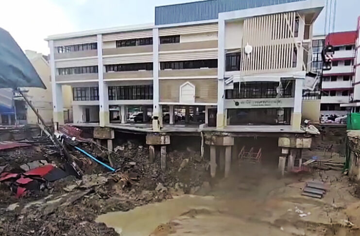 Sam Sen Police Station to Be Demolished After Third Pile Breaks