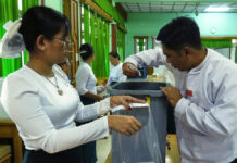 Myanmar’s Military-Backed Party Claims Strong Lead in Election’s First Phase