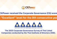CKPower Gains “Excellent” CGR Rating for the 8th Consecutive Year in 2025