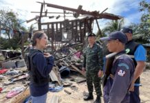 Chinese Media Visit Sisaket Communities to Assess Damage from Cambodian Weapons