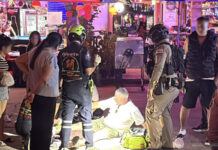 Drunken Christmas Brawl Leaves Foreigner Injured in Pattaya Drunken Christmas Brawl Leaves Foreigner Injured in Pattaya