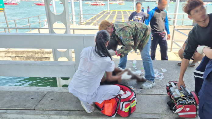 Cambodian Man Severely Burned Seeking Treatment in Pattaya
