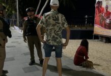 Police Arrest Danish Tourist, Thai Woman for Indecent Act at Jomtien Beach
