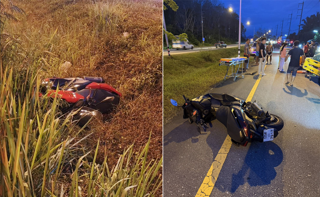 UAE Tourist Killed as Four Motorcycles Crash in Phang Nga