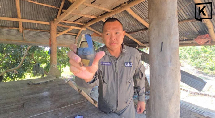 M26 grenade found in hut in Phayao, safely defused