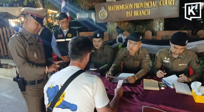 Pai police warn tourists against public cannabis use