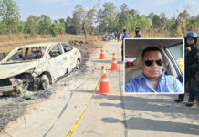Taxi driver burned to death in parked car in Thailand Taxi driver burned to death in parked car in Thailand