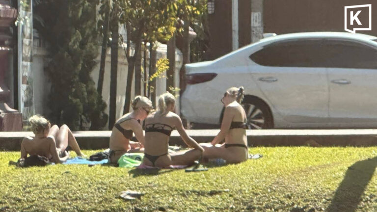 Tourists Sunbathing Outside Chiang Mai Temple Spark Backlash