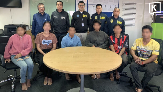 Thai police arrest migrant workers at Pattaya market
