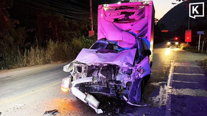 Truck Hits Elephant Near Khao Yai, Driver Critically Injured