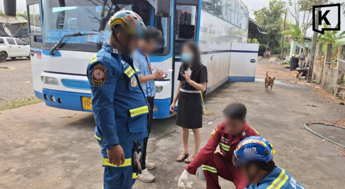 Baby’s body found in tour bus toilet bin