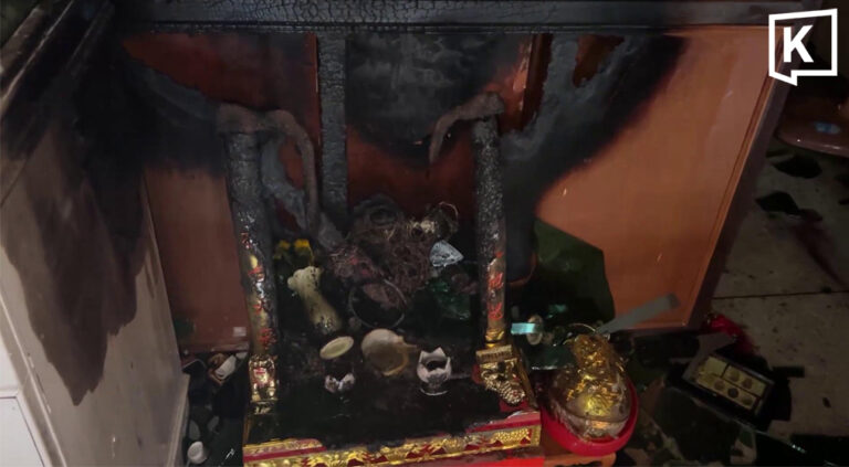 Chinese New Year electric candle linked to shop fire 2