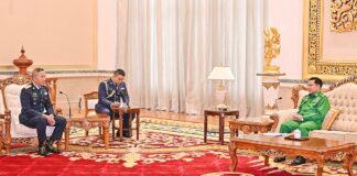 Thai air force chief meets Myanmar junta leader