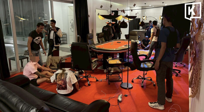 Phuket police raid Russian poker den in villa