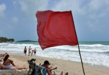 Red flags raised as strong winds batter Samui Red flags raised as strong winds batter Samui