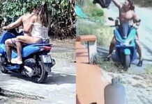 Foreign couple caught on CCTV stealing bag in Phuket
