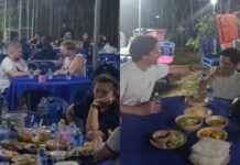 Foreign tourists mistake funeral for food court, welcomed with Thai food