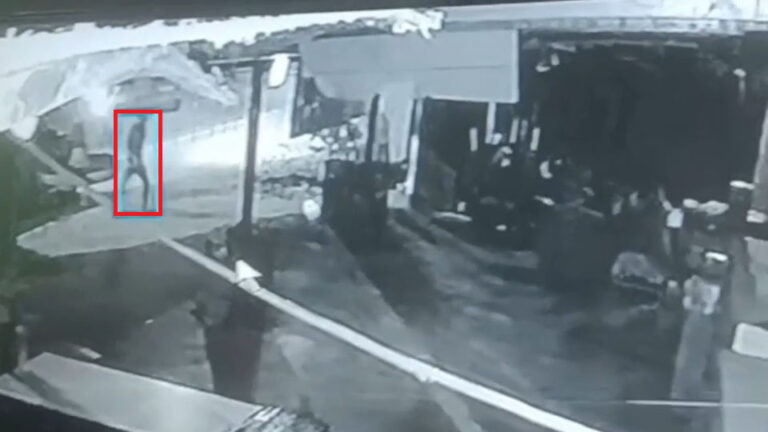 suspect fire cctv