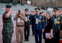 Princess Sirindhorn observes cadet field training in Lopburi
