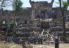 A 1,000-year-old temple lies battered after Cambodia-Thailand border clashes