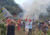 At least 66 killed in military plane crash in Colombia, head of armed forces says People stand around a military cargo plane that crashed after taking off from Puerto Leguizamo, Colombia, a remote municipality in the Amazonian province of Putumayo, Monday, March 23, 2026. (MiPutumayo via AP)
