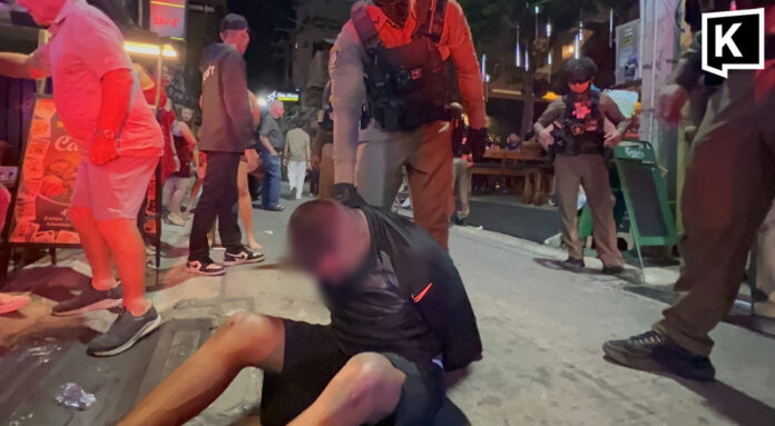 British tourist arrested after slashing British bar manager in Pattaya