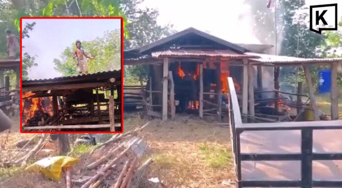 Meth-fuelled man burns buffalo pen, threatens father 1 Meth-fuelled man burns buffalo pen, threatens father